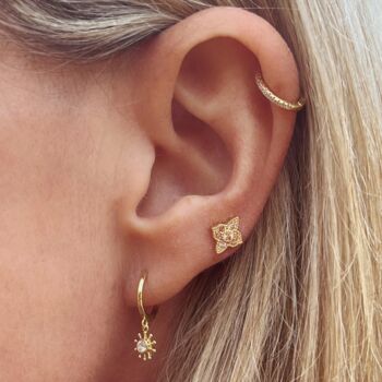Takia Filigree Sterling Silver Or Gold Plated Earrings, 9 of 12