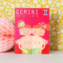 Mini Gemini Zodiac Card, thumbnail 1 of 6