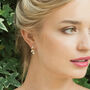Aphrodite Rhodium, Gold Or Rose Gold Plated Earrings, thumbnail 1 of 11
