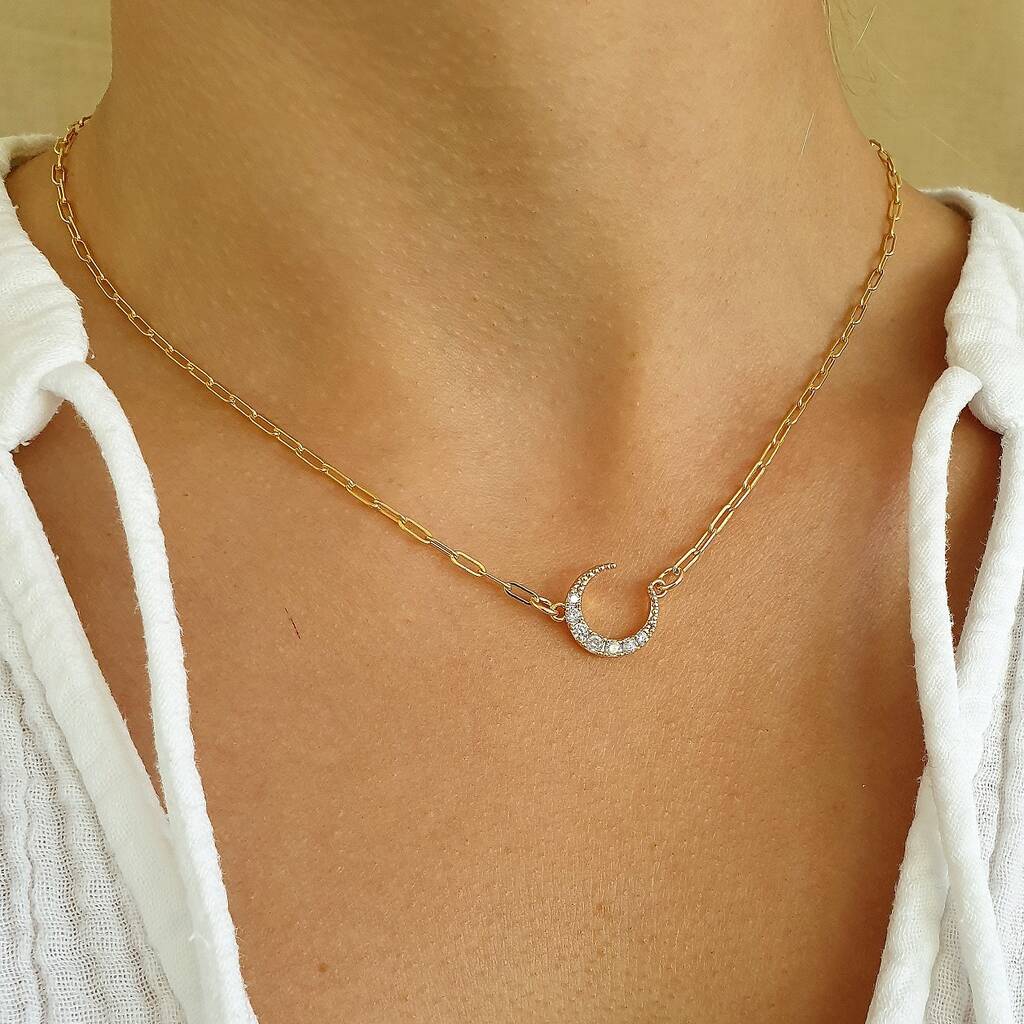 Moon Crescent Necklace, 1 of 4
