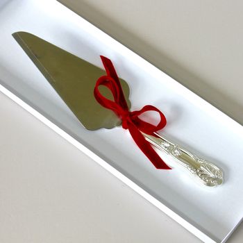 Silver Plated Wedding Cake Knife, 7 of 7