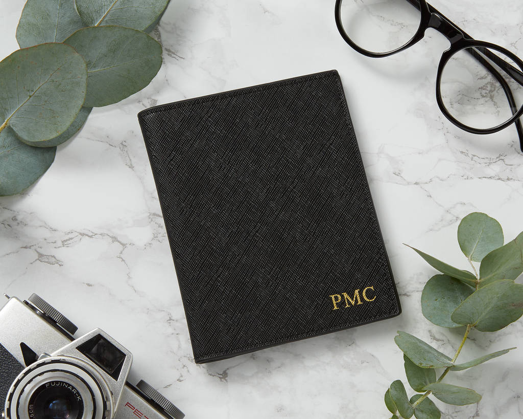 Personalised Mens Passport Holder And Wallet By Magpie Decor