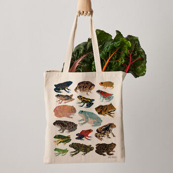 Frogs Canvas Tote Bag, 2 of 3