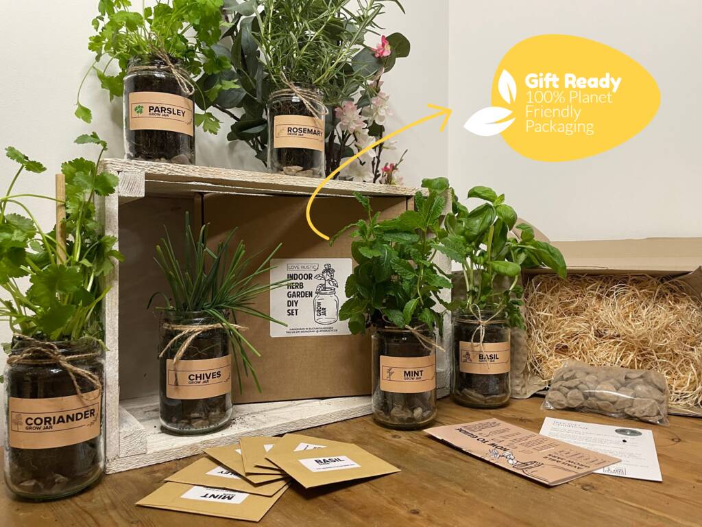 Indoor Herb Garden Planters Sets Of Up To Six Jars, 1 of 7