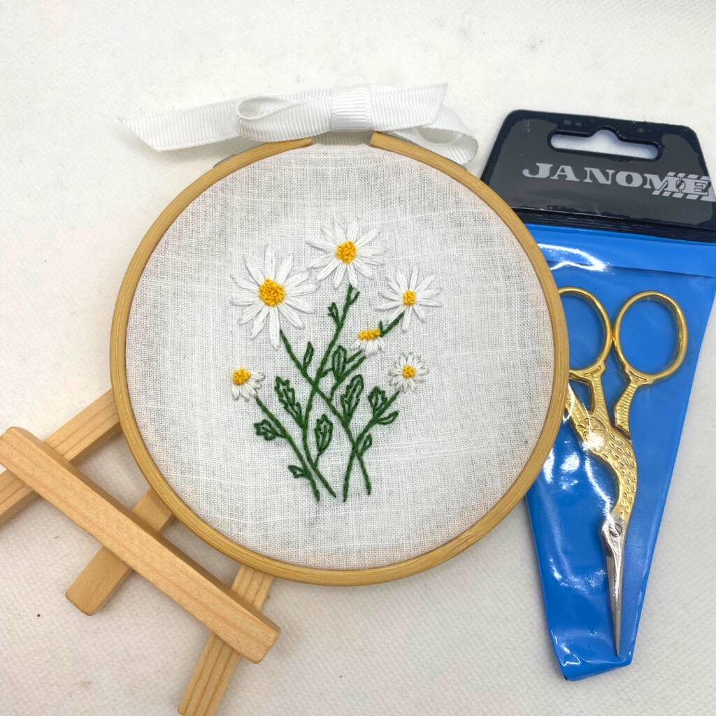 Daisy Embroidery Kit By Treasure Kave