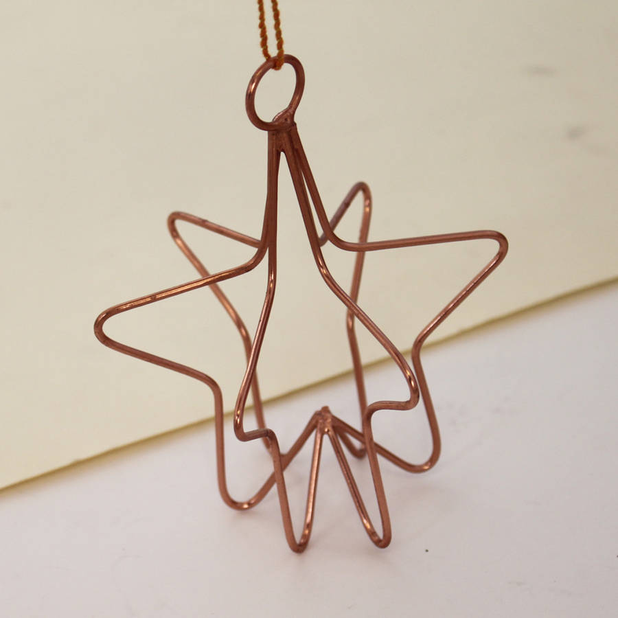 Hanging Copper Wire Decorations By Posh Totty Designs Interiors