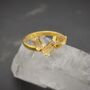 Citrine Gold Ring, November Birthstone Ring, thumbnail 1 of 9