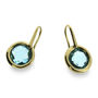 Blue Topaz And Gold Vermeil Earrings, thumbnail 1 of 5