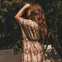 Cream Mix Three Quarter Sleeve Viscose Summer Kaftan, thumbnail 3 of 4