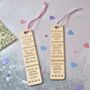 Personalised 'Nanny' Mother's Day Bookmark, thumbnail 2 of 2