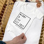 First Father's Date Est 2025 Personalised Father's Day Babygrow, thumbnail 1 of 4