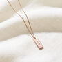 Textured Personalised Tag Necklace, thumbnail 8 of 9
