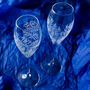 Personalised Champagne Flute With Fern Engraving, thumbnail 1 of 4