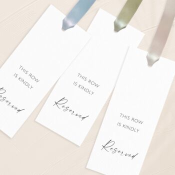 Reserved Row Sign With Ribbon, 3 of 6