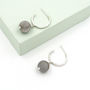 Textured Sterling Silver And Picasso Jasper Hoops, thumbnail 1 of 6
