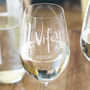 Engraved Hubs And Wifey Wine Glasses, thumbnail 3 of 5