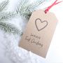 Baby's First Christmas Personalised Tags String Ties, thumbnail 1 of 2