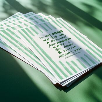 The 1975 'Part Of The Band' Striped Lyric Music Art Print, 3 of 4