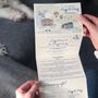 Bespoke Map Folded Wedding Invitation, thumbnail 4 of 9