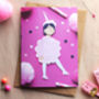 Candy Floss Paper Illustration Greetings Card, thumbnail 1 of 3