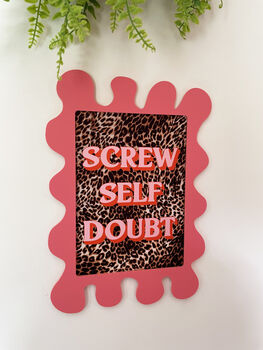 Raspberry Wall Print Blobby Frame Free Print Included, 3 of 6