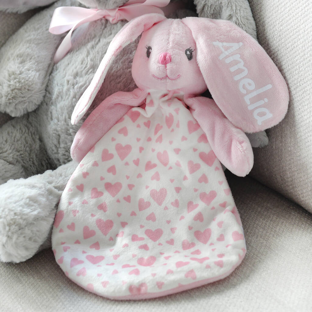 Personalised Bunny With Ears Comforter, 1 of 10