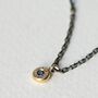 Little Sapphire Pendant Necklace, thumbnail 2 of 4