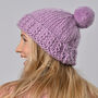 Slouchy Bobble Hat Easy Knitting Kit, thumbnail 4 of 6