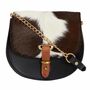 Mini Victoria Leather Saddle Bag, thumbnail 6 of 8