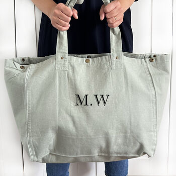 Initials Oversized Shopping Bag In Colours, 4 of 6