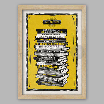 Auld Reekie Edinburgh Landmarks Poster Print, 5 of 6