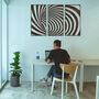 3D Wooden Spiral Art Optical Illusion For Walls, thumbnail 11 of 11