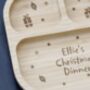 Personalised Christmas Dinner Bamboo Suction Plate, thumbnail 4 of 4