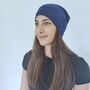 Pure Cashmere Reversible Unisex Beanie Hat, thumbnail 10 of 11