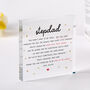 Personalised Stepdad Father’s Day Plaque Gift, thumbnail 1 of 5