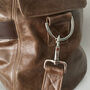 Handcrafted Brown Travel Bag, thumbnail 7 of 8