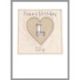 Personalised Initial Heart Birthday Card For Her, thumbnail 7 of 12