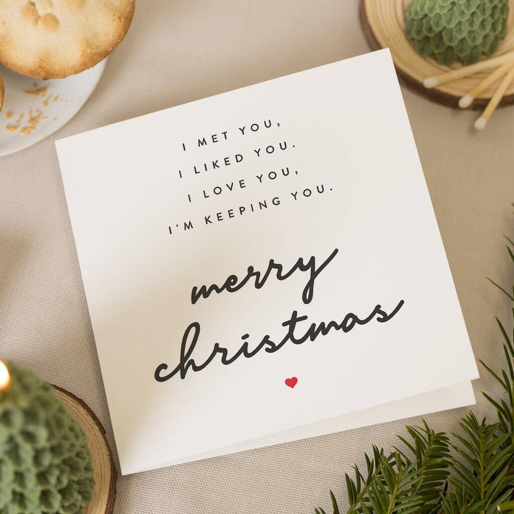 Christmas Card Boyfriend Or Husband, 1 of 7