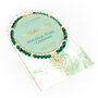 Malachite And Gold Beads Healing Crystals Bracelet Gift, thumbnail 1 of 6