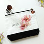 Personalised Photo Message Zip Pull And Name Make Up Bag, thumbnail 1 of 4