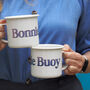 Personalised Boat Name Large Enamel Mug, thumbnail 2 of 3