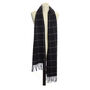 Check Noss 100% Lambswool Scarf, thumbnail 2 of 3