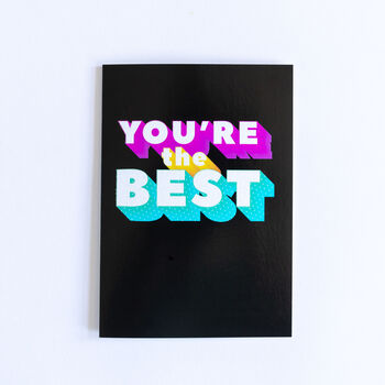Rainbow Thank You Card | You're The Best, 4 of 5