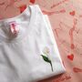 Hand Embroidered Personalised Flower Posy T Shirt, thumbnail 6 of 10