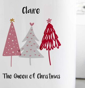 Pink Christmas Tree Mug, 2 of 3