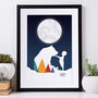 Personalised Bear And Boy Child's Artwork, thumbnail 2 of 8