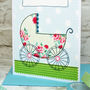 'Pram' Personalised Baby Shower Card, thumbnail 6 of 6