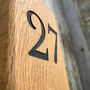 House Number Plaque, Chunky Solid Oak, thumbnail 2 of 7