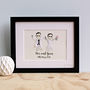 Personalised Couple Cotton Anniversary Embroidered Art, thumbnail 12 of 12