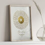 Personalised Metallic Gold Song Lyrics Print, thumbnail 2 of 8
